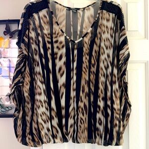 Alfani Animal Print Top